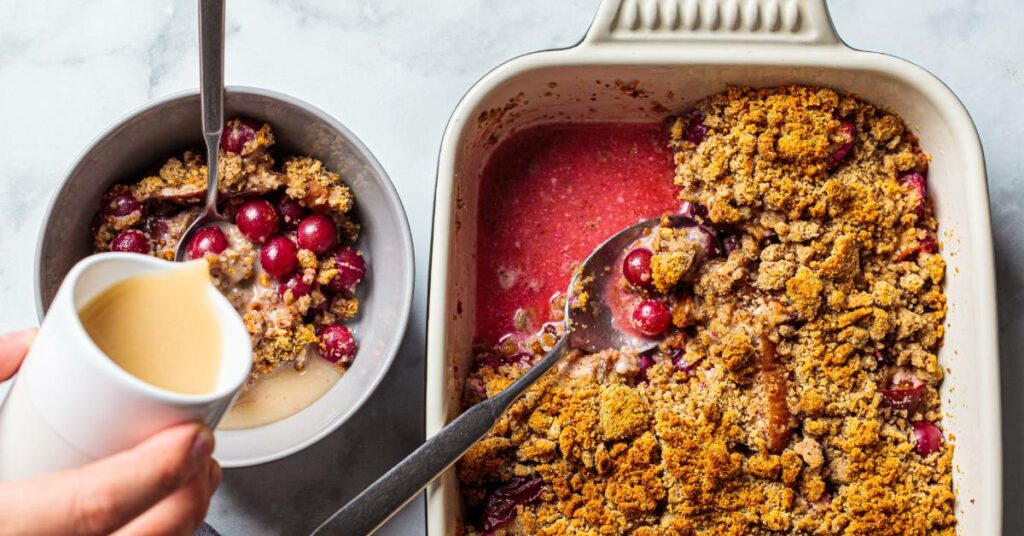 Blackberry, Hazelnut + Pear Baked Oatmeal Recipe