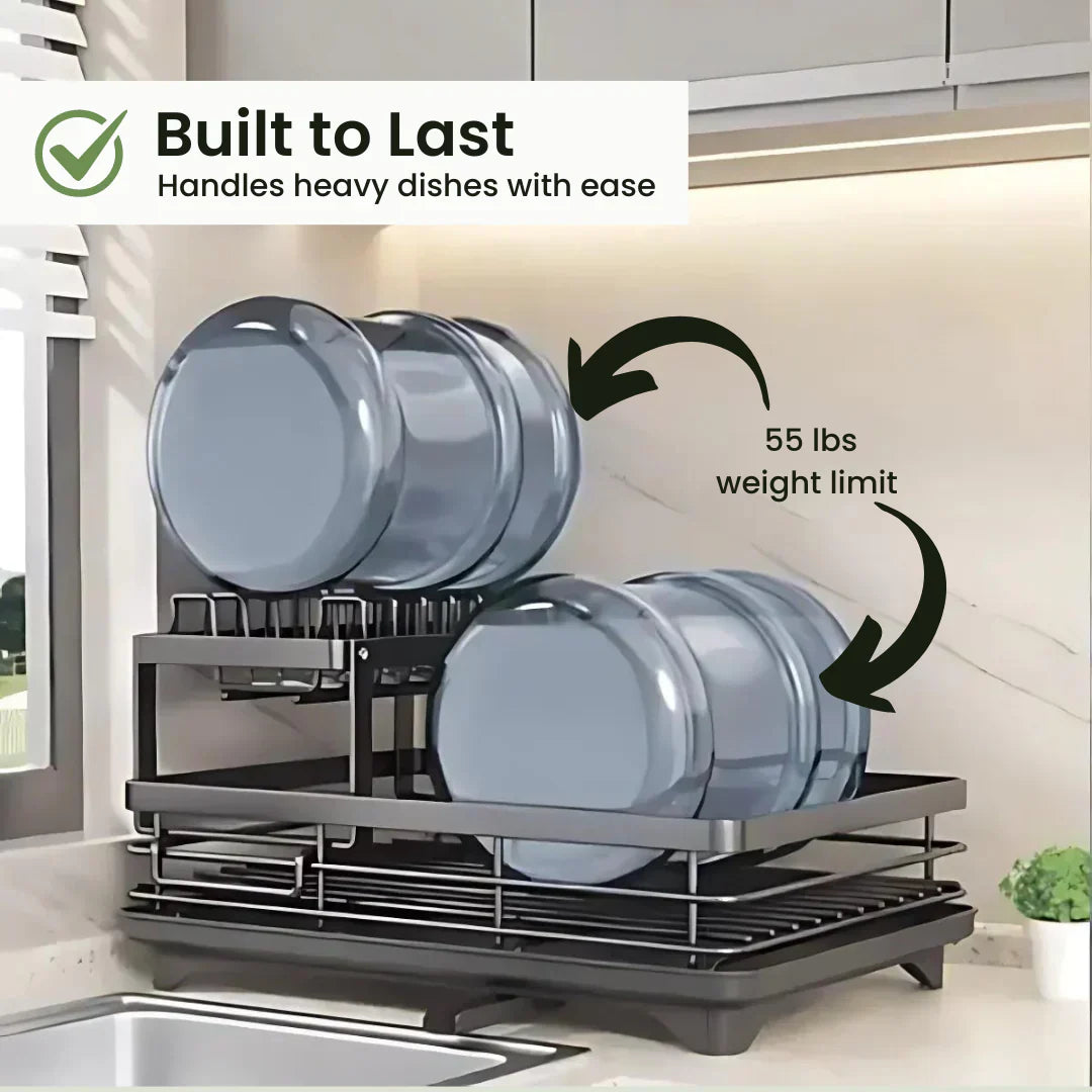 2 tier dish drying rack durability