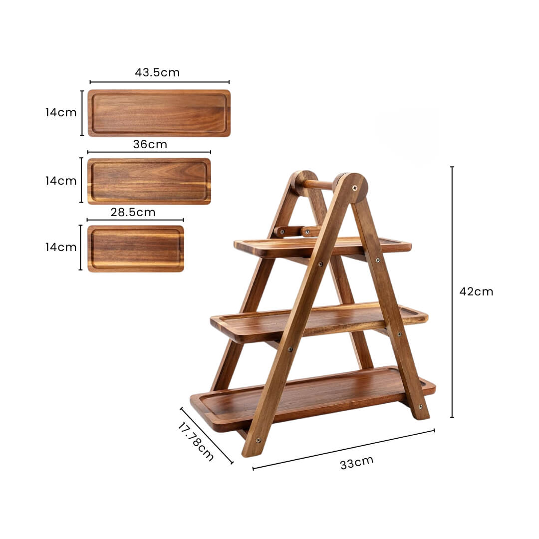 3 Tier Serving Tray Size