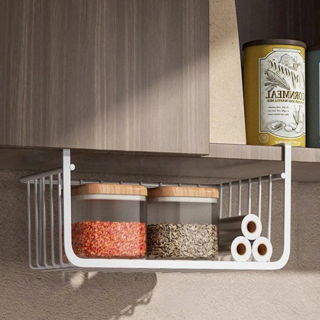 Under Shelf Basket - Stylish Under Shelf Storage Rack for Office, Kitchen, and Household Use