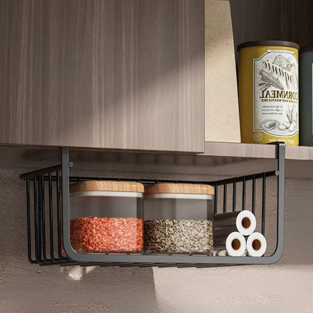 Under Shelf Basket - Stylish Under Shelf Storage Rack for Office, Kitchen, and Household Use