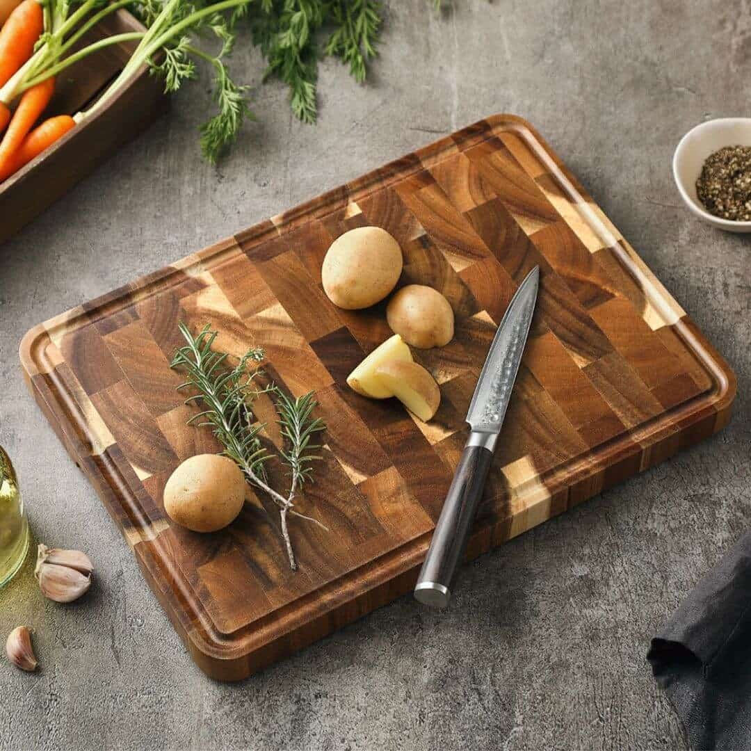 Acacia Wood Cutting Board - Premium Damp-Proof Chopping Board for Long-Lasting Kitchen Use