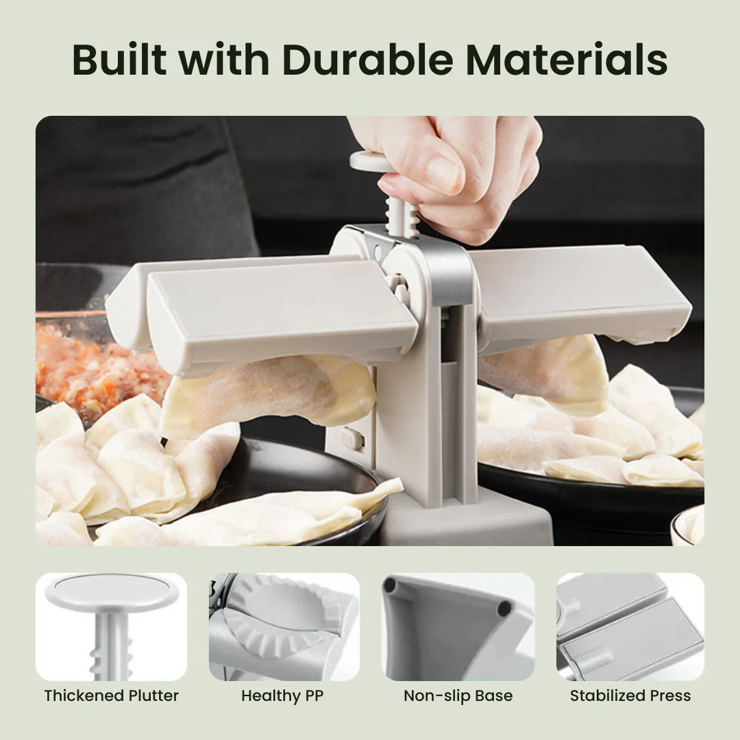 Automatic dumpling maker with durable materials