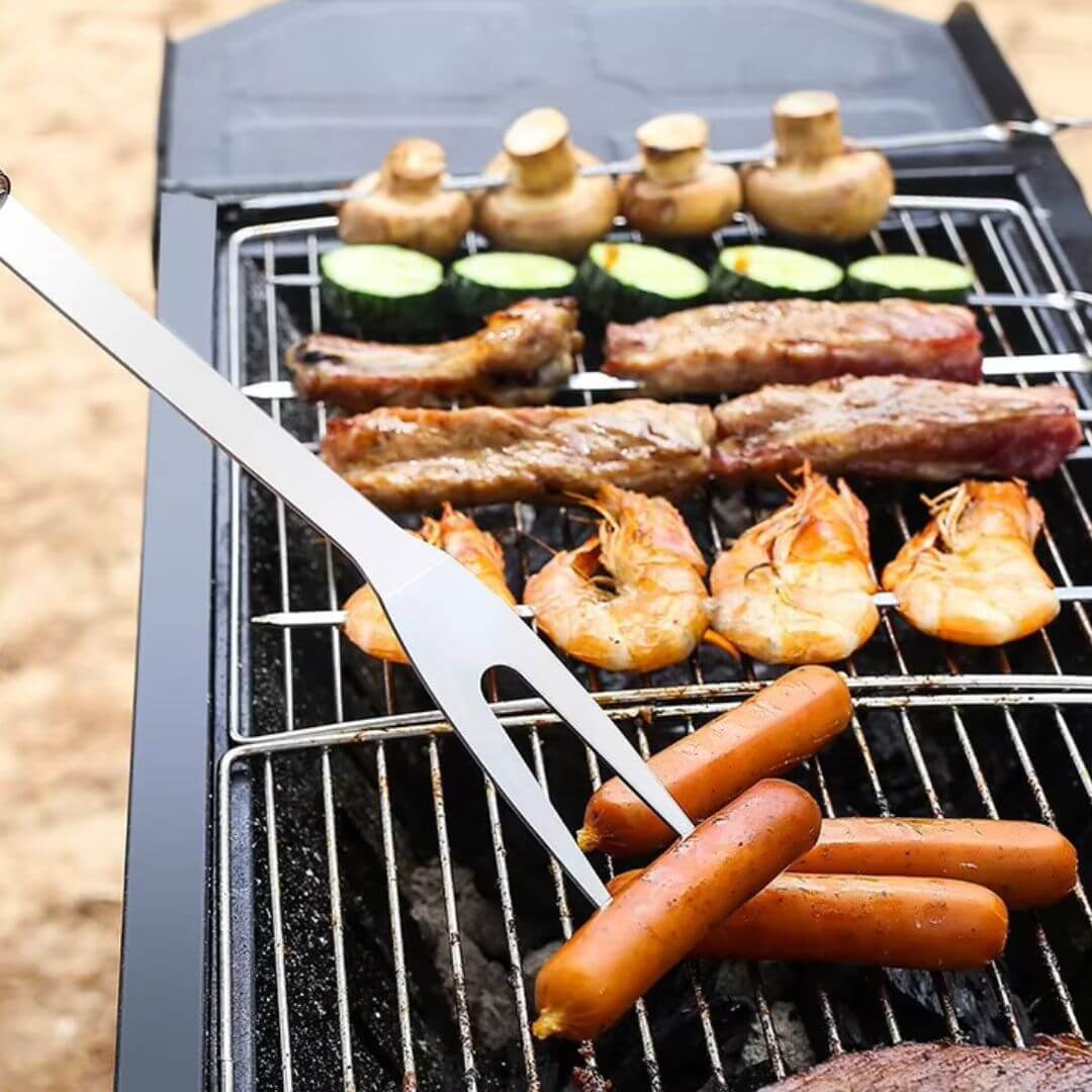 BBQ Tool Set - Stainless Steel BBQ Tool Kit with Grill Utensils & BBQ Equipments