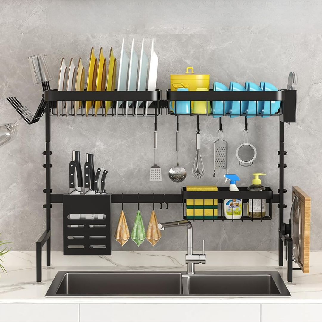 Black Dish Drying Rack