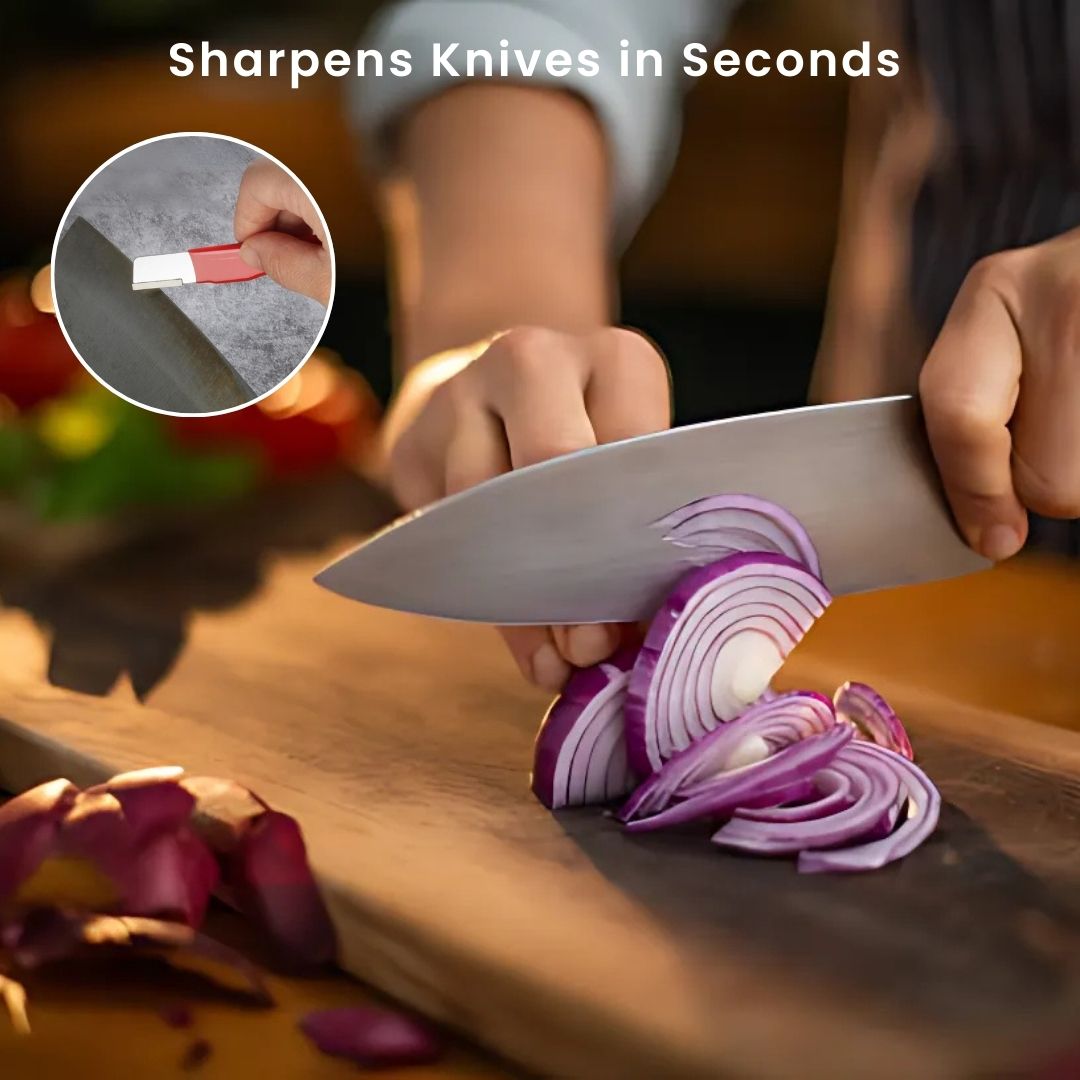 Knife Sharpener - Professional Kitchen Sharpening Tool for All Blades, Garden Shears & Hand Tools