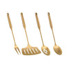 Golden Kitchen Utensils - Gold Flatware Set with Spatula & Accessories