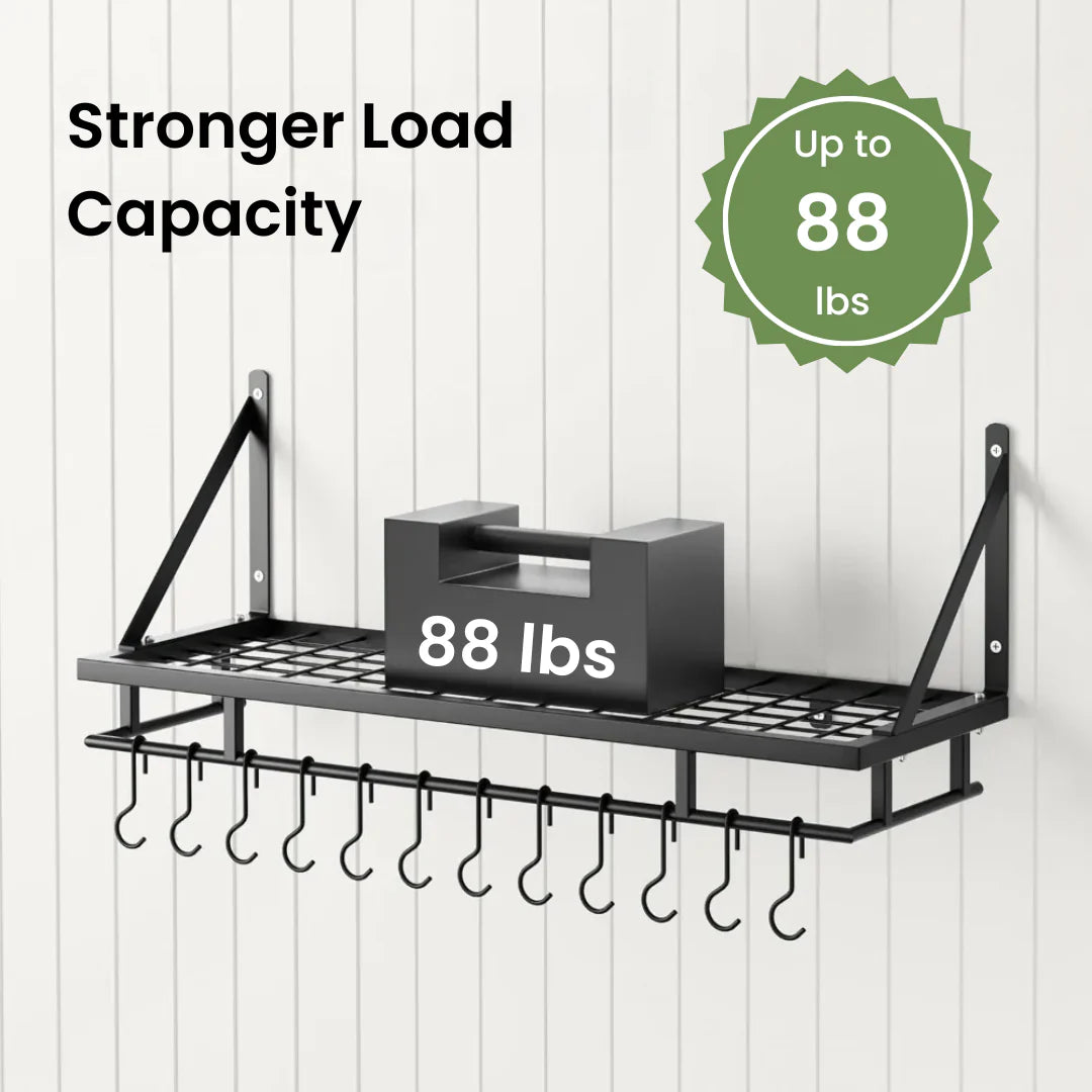 Hanging Pot and Pan Rack stronger load