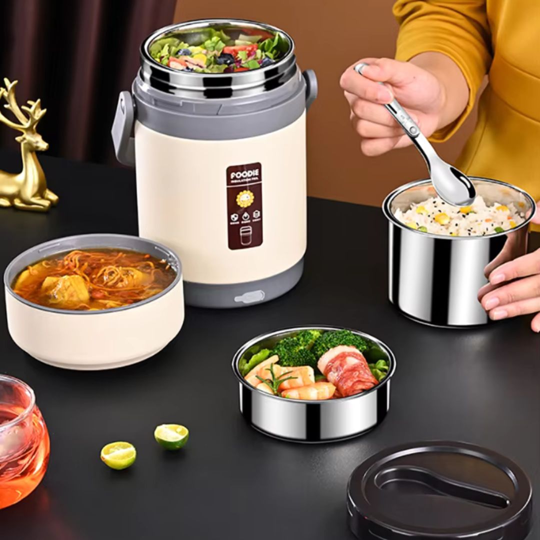 Heated Lunch Box - USB Powered Electric Bento Box and Scheduled Meal Warmer