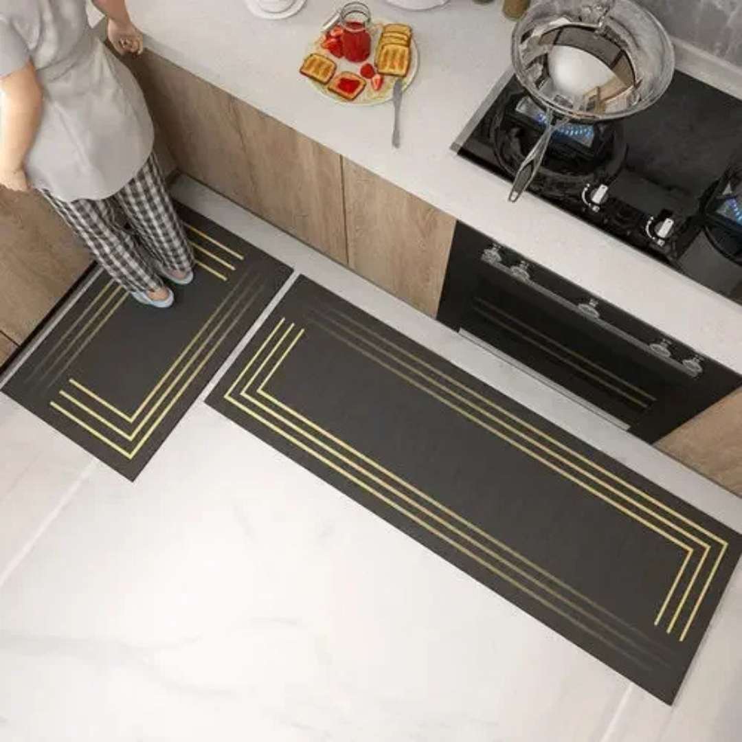 Kitchen Carpet Sets - Washable Non-Slip Anti-Fatigue Mats for Safe Floors and Comfort