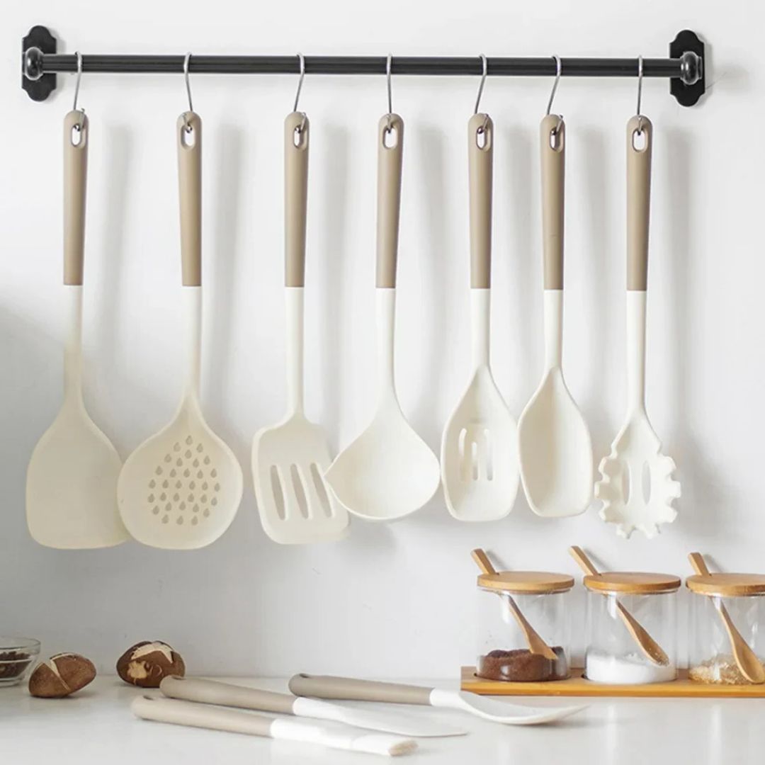 Non Toxic Cooking Utensils - Safe and Healthy Spatula Set for Your Pans