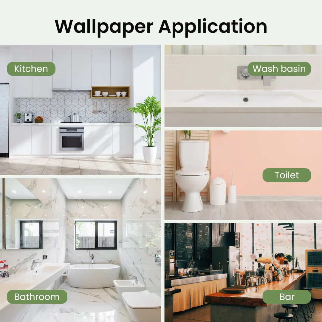 Revamp any space with kitchen cabinets wallpaper