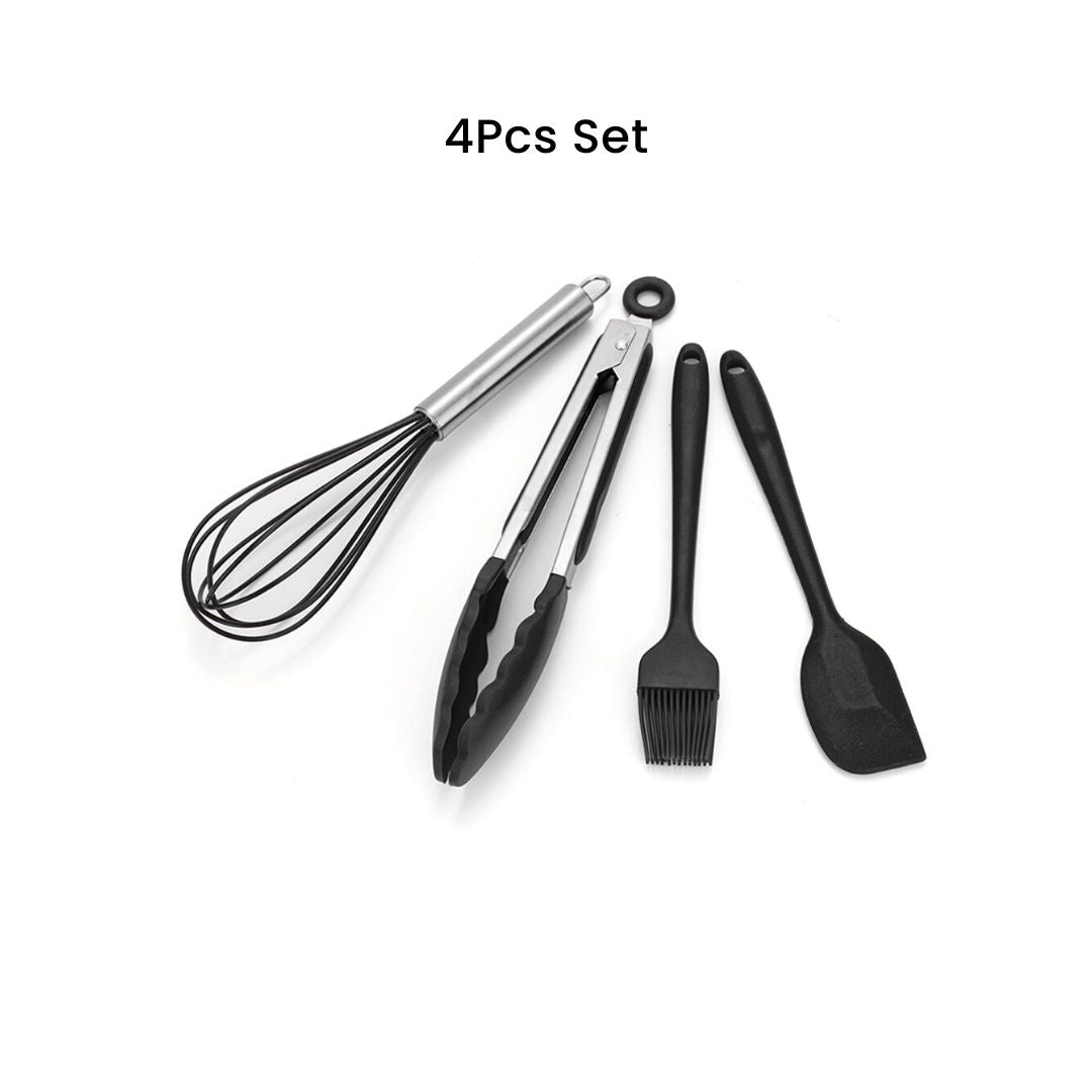 Silicone Cooking Utensils - Nonstick Cookware Kitchen Culinary Tools Set