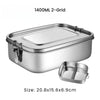 Stainless Bento Box - Portable Leakproof Lunch Box with Compartments