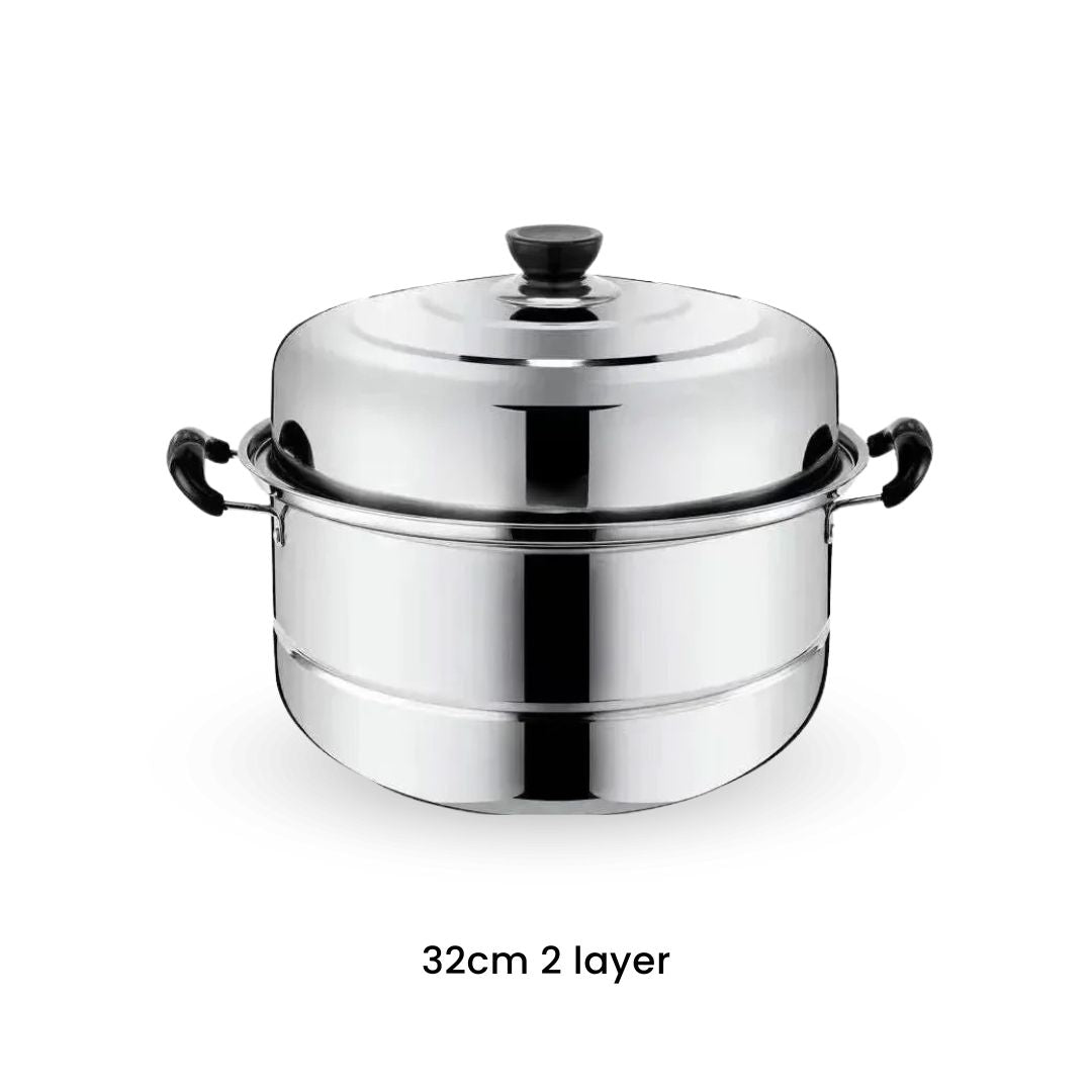 Steam Pot - Best 2/3/4-Layer Stainless Steel Kitchen Steamer for Veggies, Fish, & More