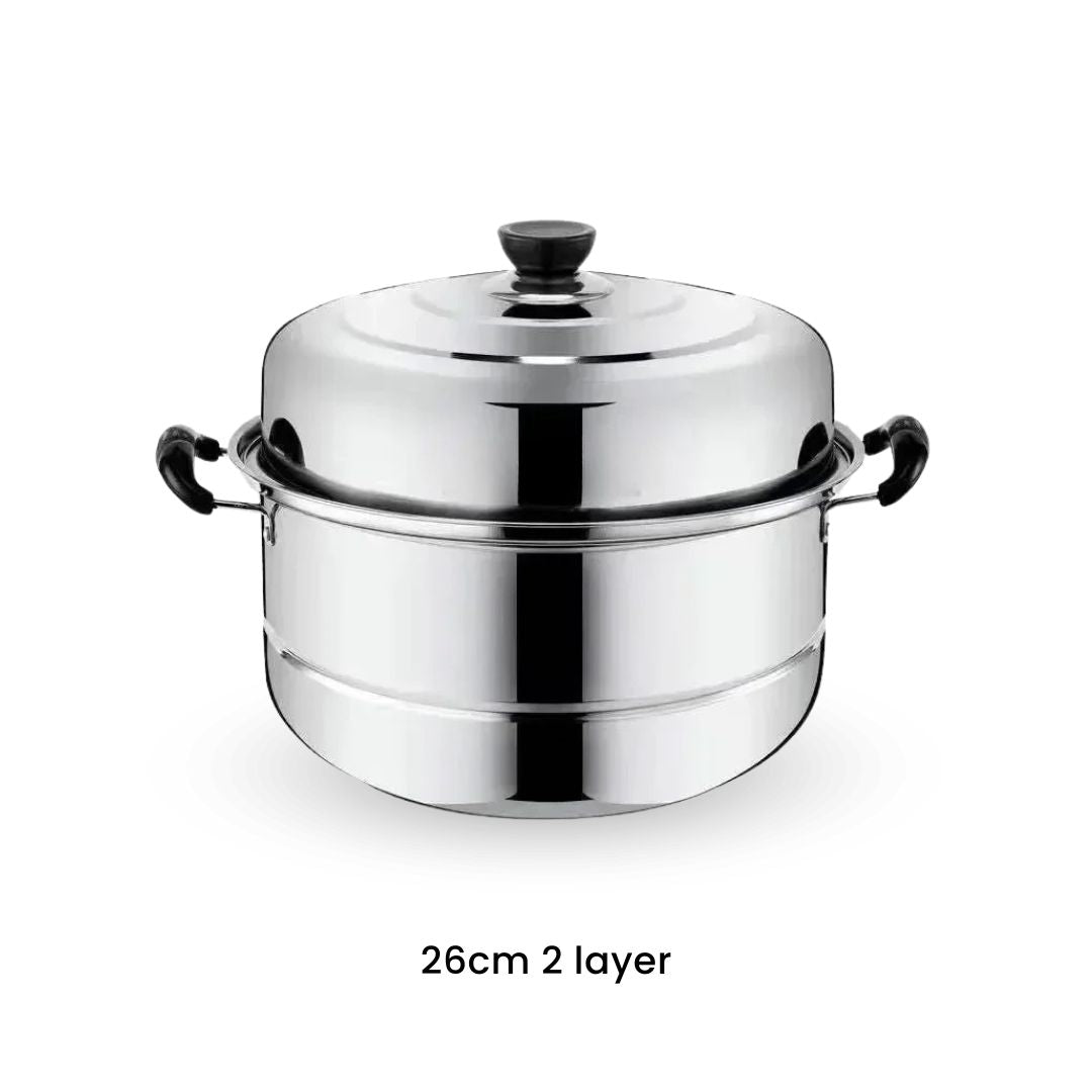 Steam Pot - Best 2/3/4-Layer Stainless Steel Kitchen Steamer for Veggies, Fish, & More