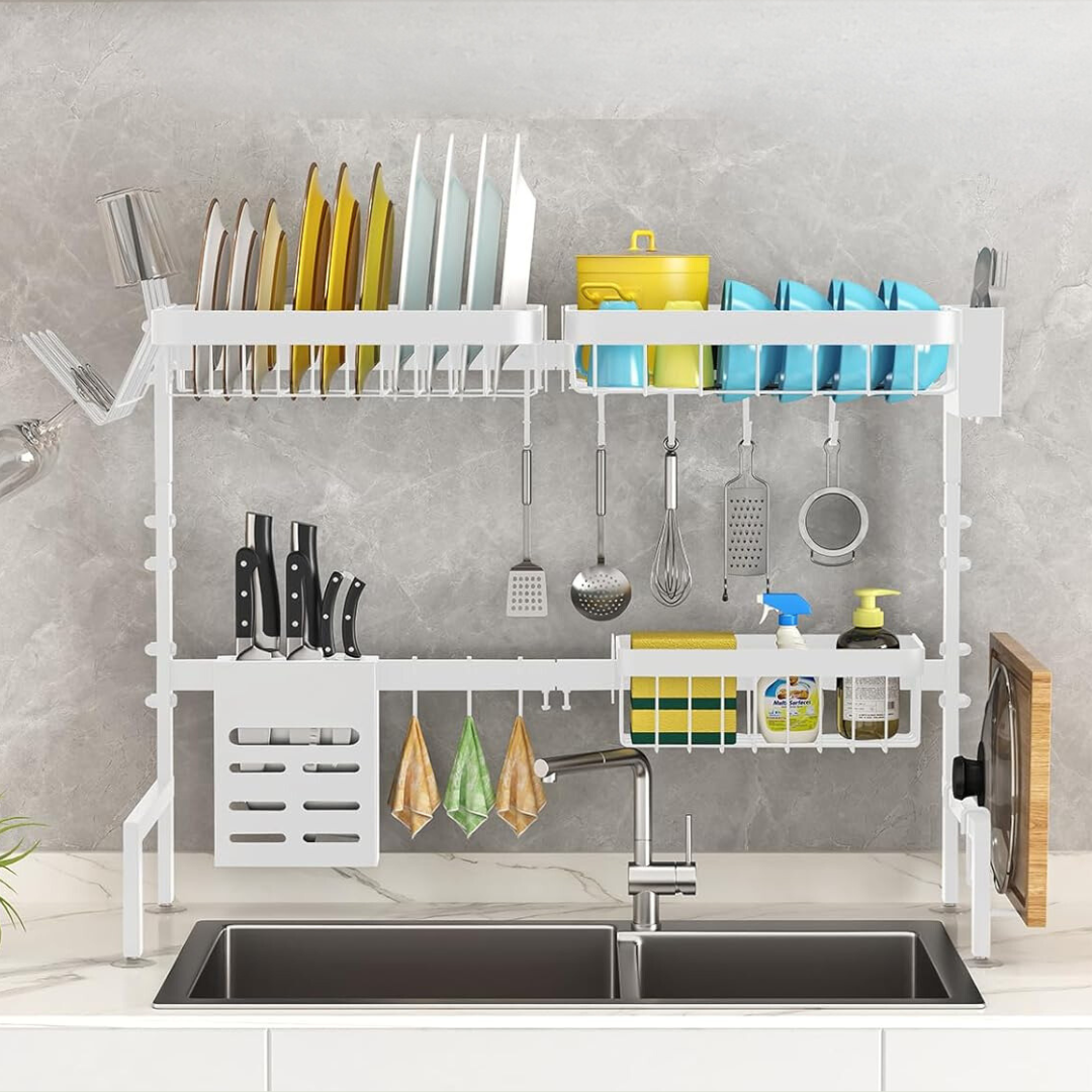 White Dish Drying Rack