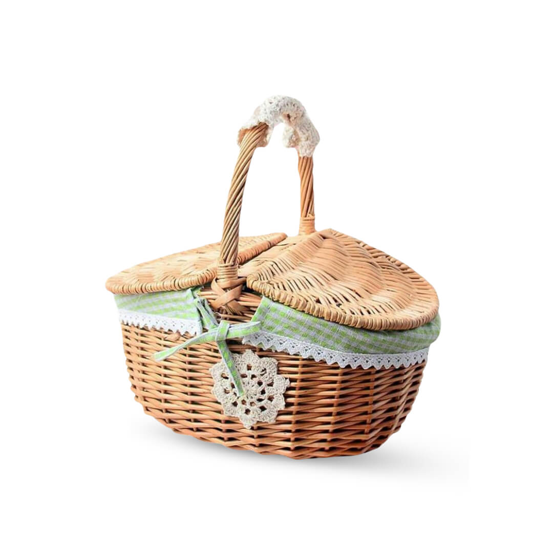 Wicker Basket with Handle