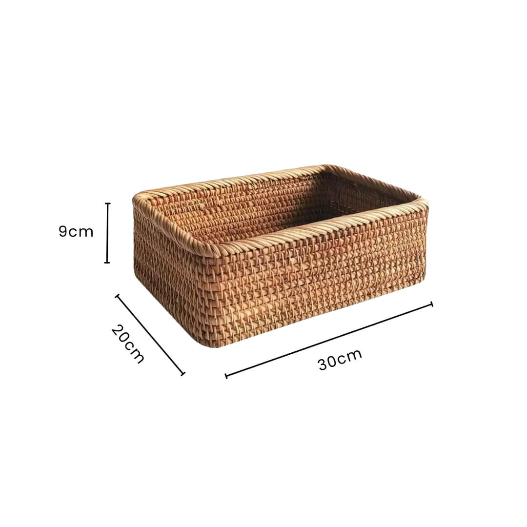 Wicker Storage Baskets | Natural Rattan, Kitchen Storage Baskets, Bread, Picnic & Woven Organizers