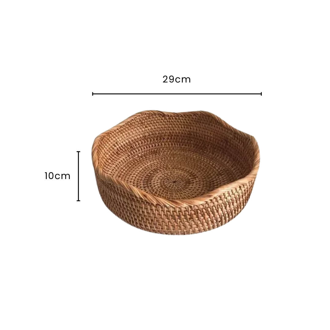 Wicker Storage Baskets | Natural Rattan, Kitchen Storage Baskets, Bread, Picnic & Woven Organizers