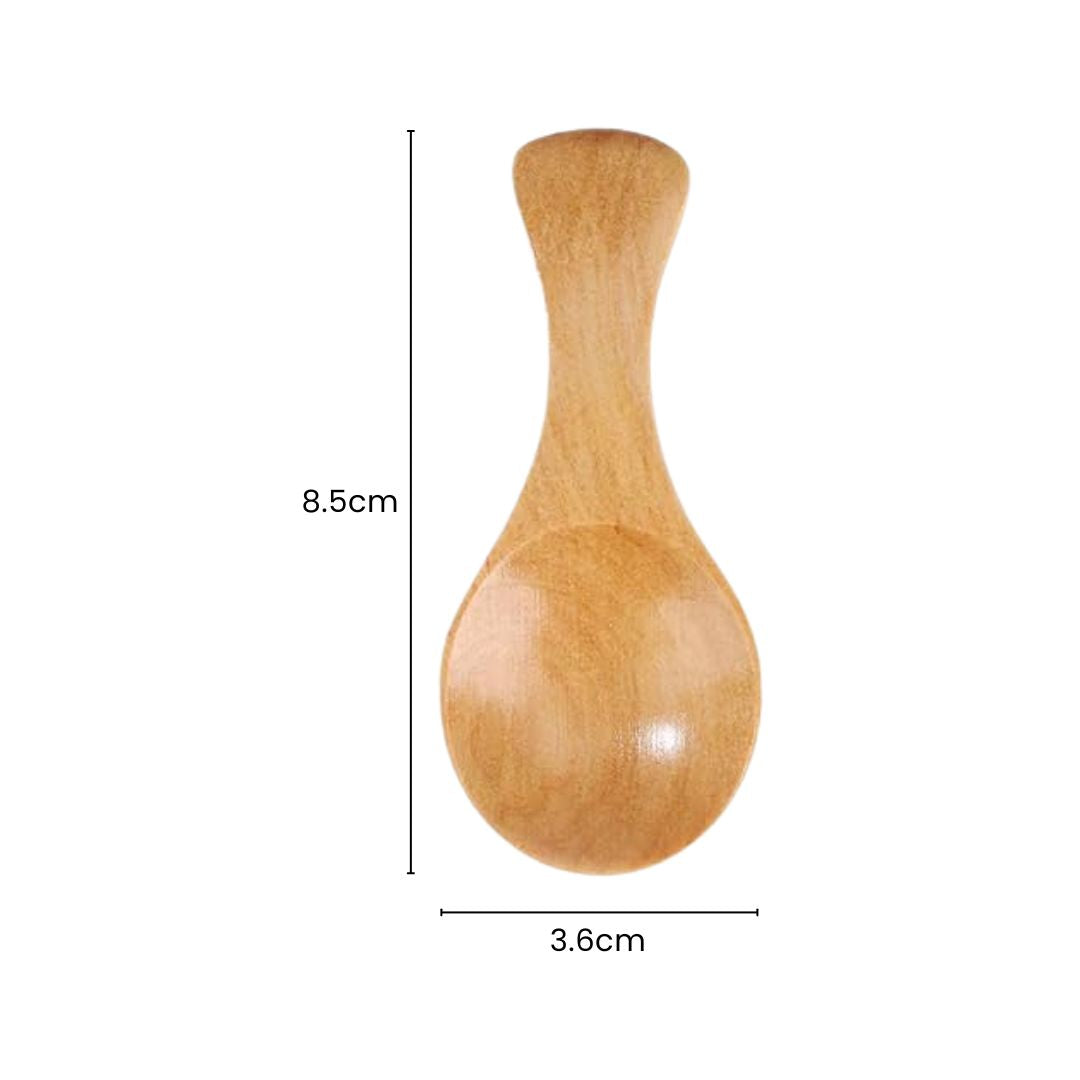 Wooden Teaspoons - Mini Natural Wooden Utensils for Tea and Coffee