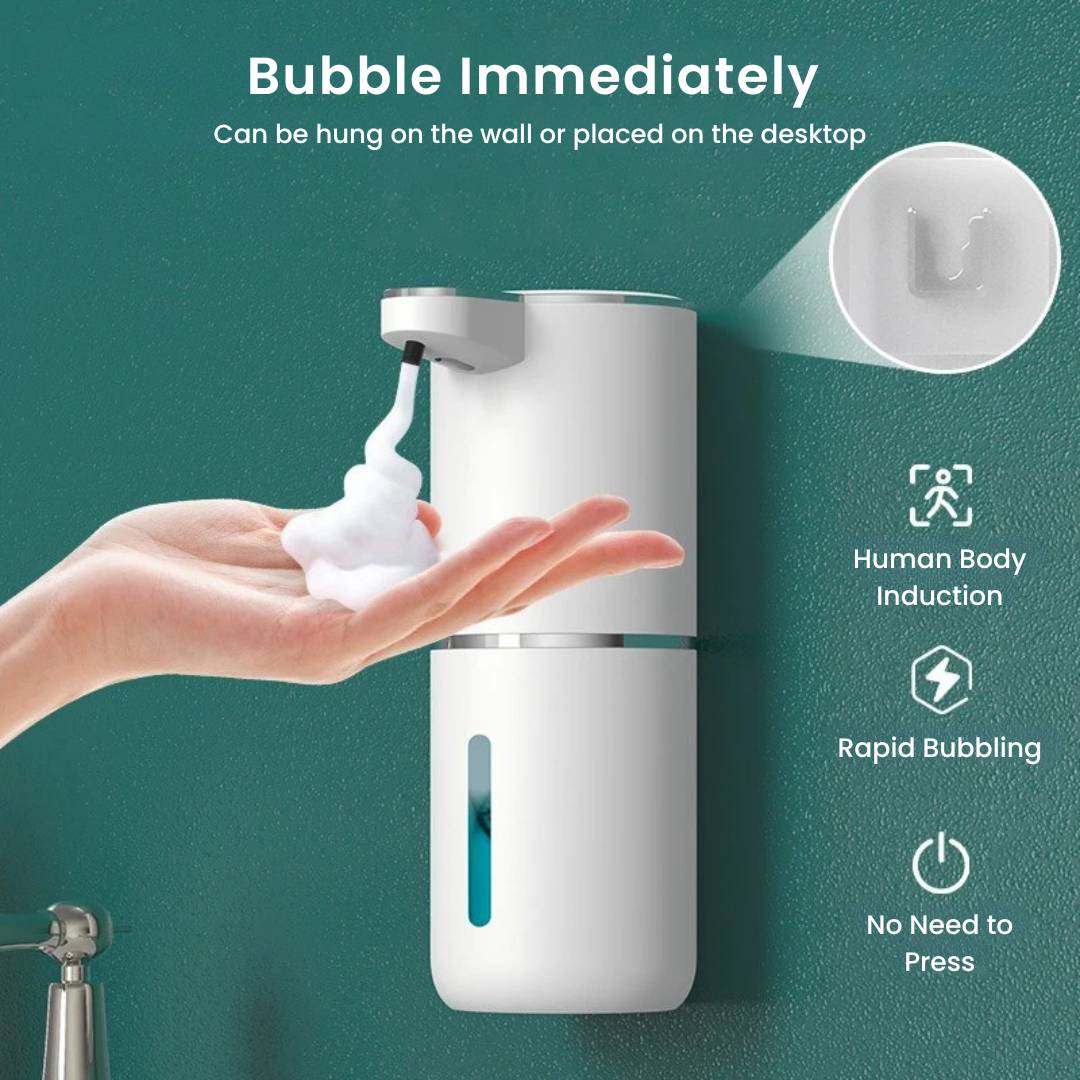 automatic soap dispenser immediate bubble