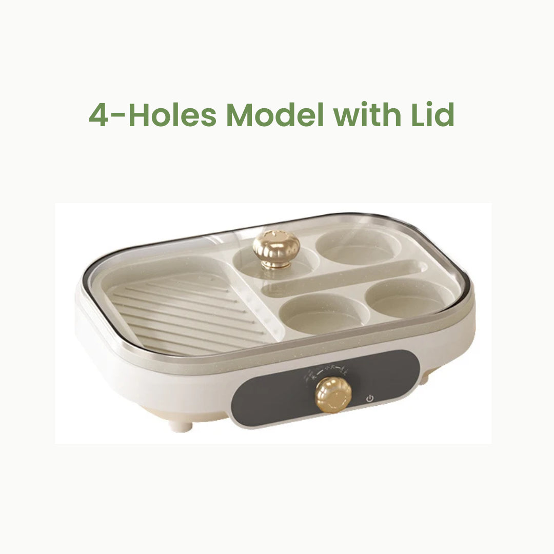 breakfast maker 4-holes with lid