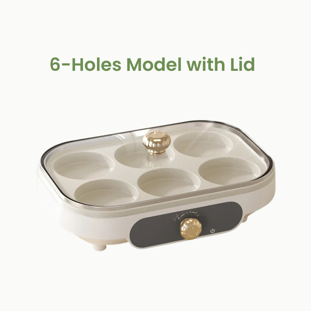 breakfast maker 6-holes with lid