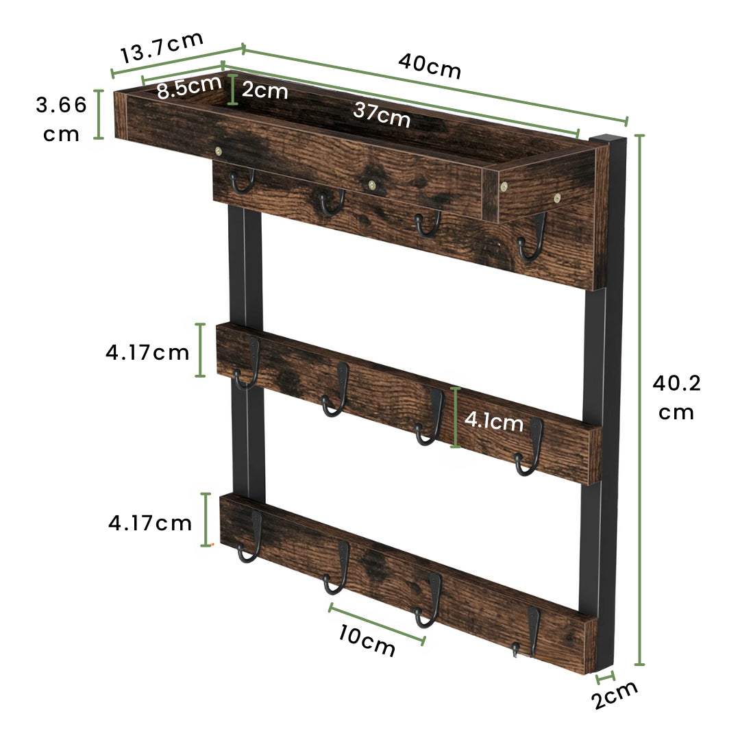 coffee mug shelf size