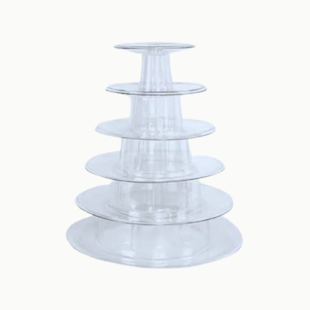 Cupcake Stand | Acrylic Dessert Display, 12-Holder, Single & 6-Layered for Weddings, Birthdays and Parties