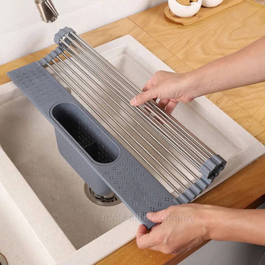 Dish Drying Rack – Best Modern Kitchen Draining Mat for Drying Pads, Dishes and Pots