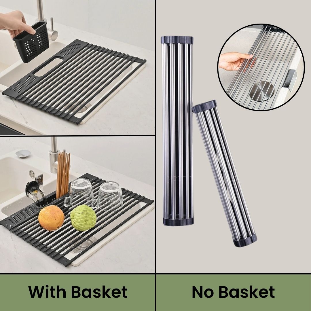 Dish Drying Rack – Best Modern Kitchen Draining Mat for Drying Pads, Dishes and Pots