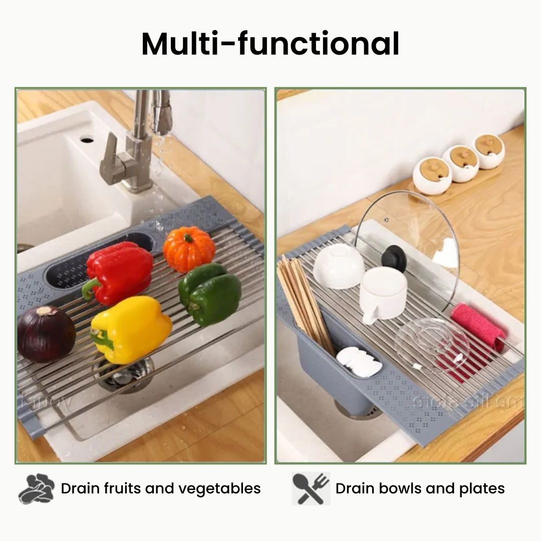 Dish Drying Rack – Best Modern Kitchen Draining Mat for Drying Pads, Dishes and Pots