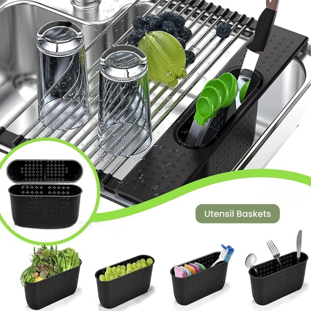 Dish Drying Rack – Best Modern Kitchen Draining Mat for Drying Pads, Dishes and Pots