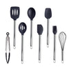 Black Silicone Kitchen Utensils - Modern & Durable Food Grade Cooking Tools