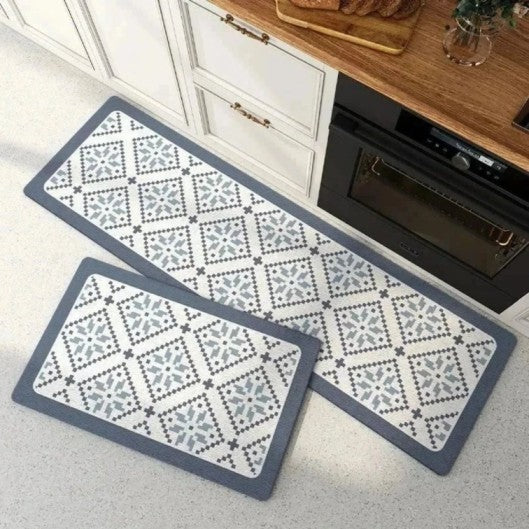 Floral Kitchen Mat – Waterproof, Non-Slip, Anti-Fatigue Comfort for Kitchen & Entryways