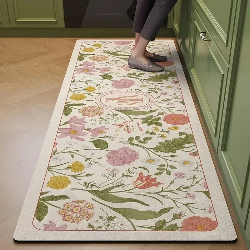 floral kitchen mat tide