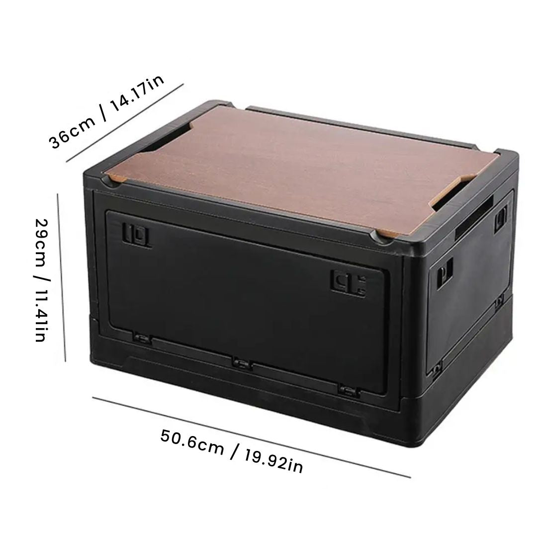 Folding Storage Box – 30/50L Portable, Multifunctional Storage Organizer for Outdoor Camping, Travel and Kitchen