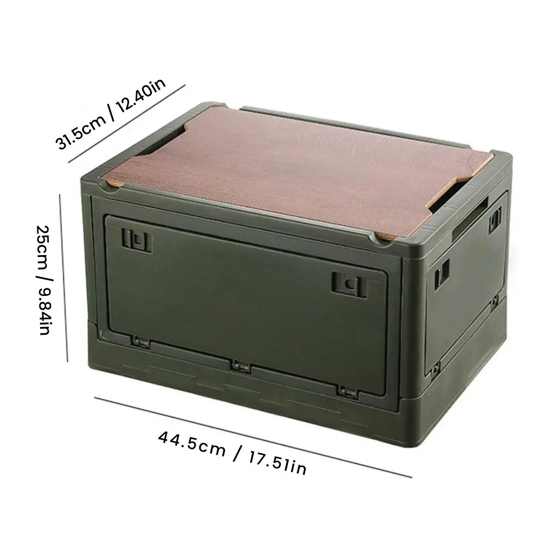 Folding Storage Box – 30/50L Portable, Multifunctional Storage Organizer for Outdoor Camping, Travel and Kitchen