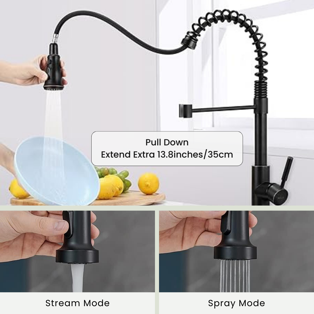 Hands-Free Kitchen Faucet, Pull Down