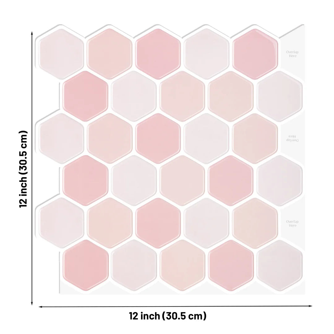 hexagon wallpaper pink