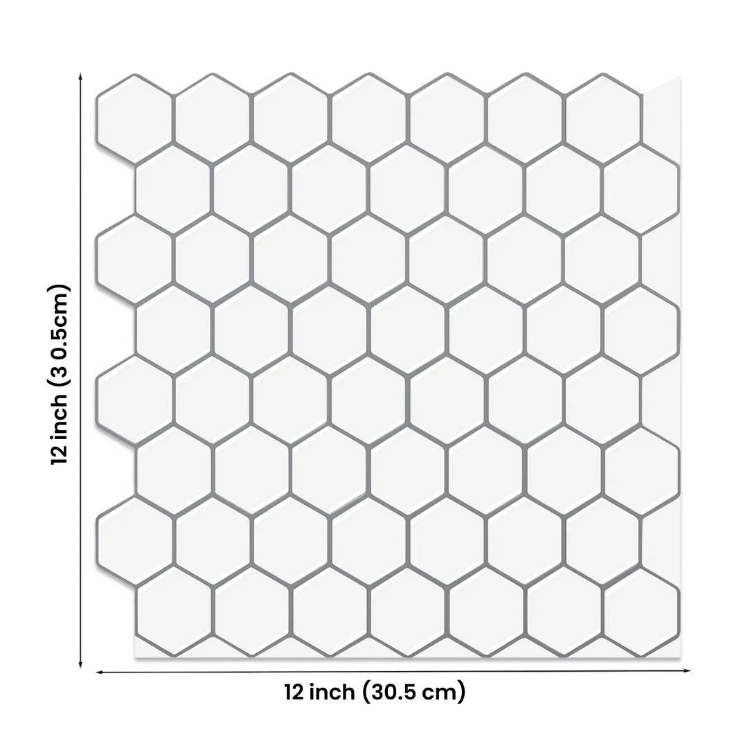 hexagon wallpaper white smoke