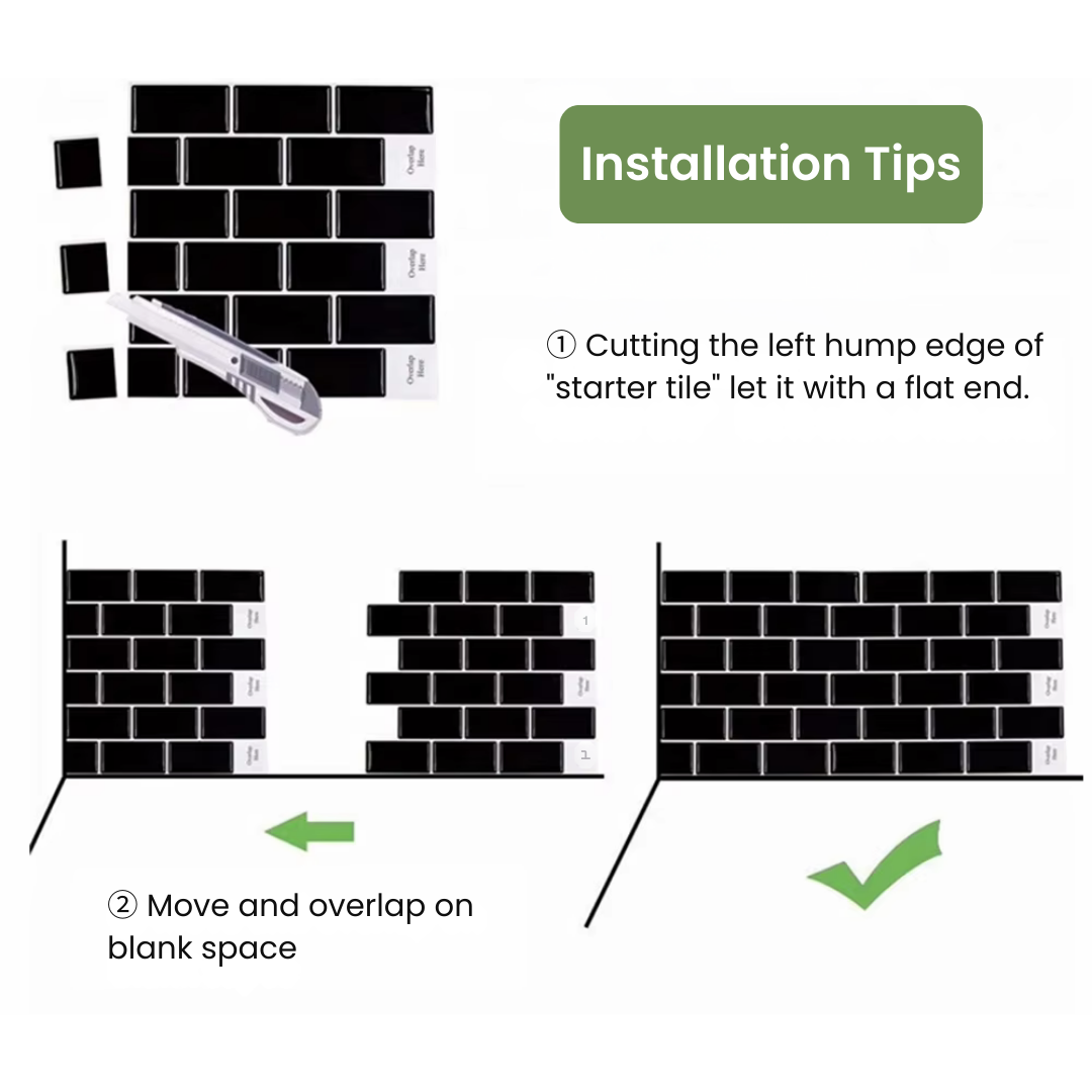 installation tips subway tile wallpaper