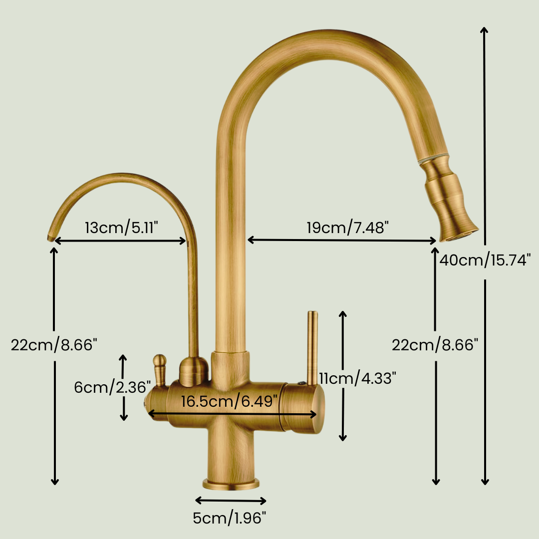 Kitchen Sink Faucets - Dimensions