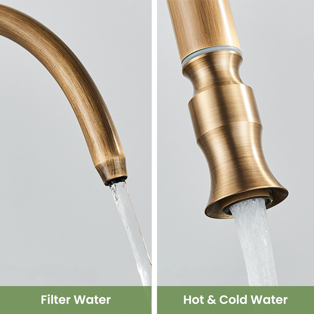 Kitchen Sink Faucets - Hot & Cold Water