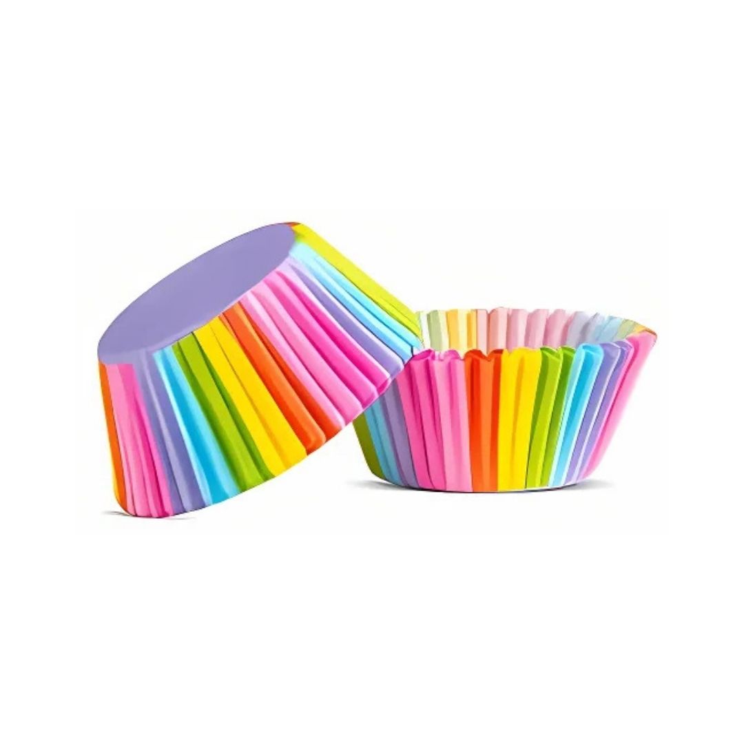 Muffin Cups - Mini Paper Baking Dishware for Cakes, Muffins and Cupcakes