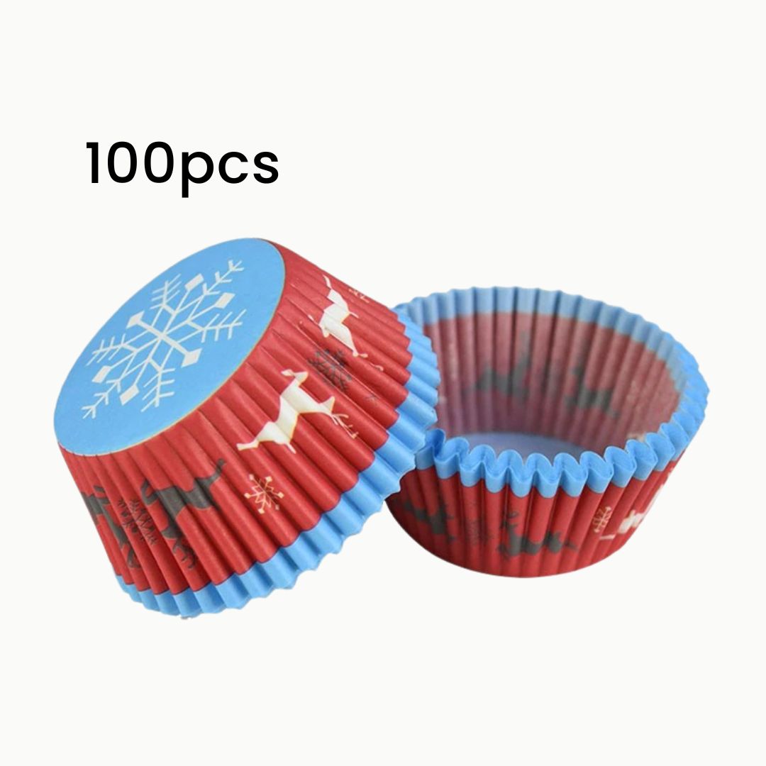 Muffin Cups - Mini Paper Baking Dishware for Cakes, Muffins and Cupcakes