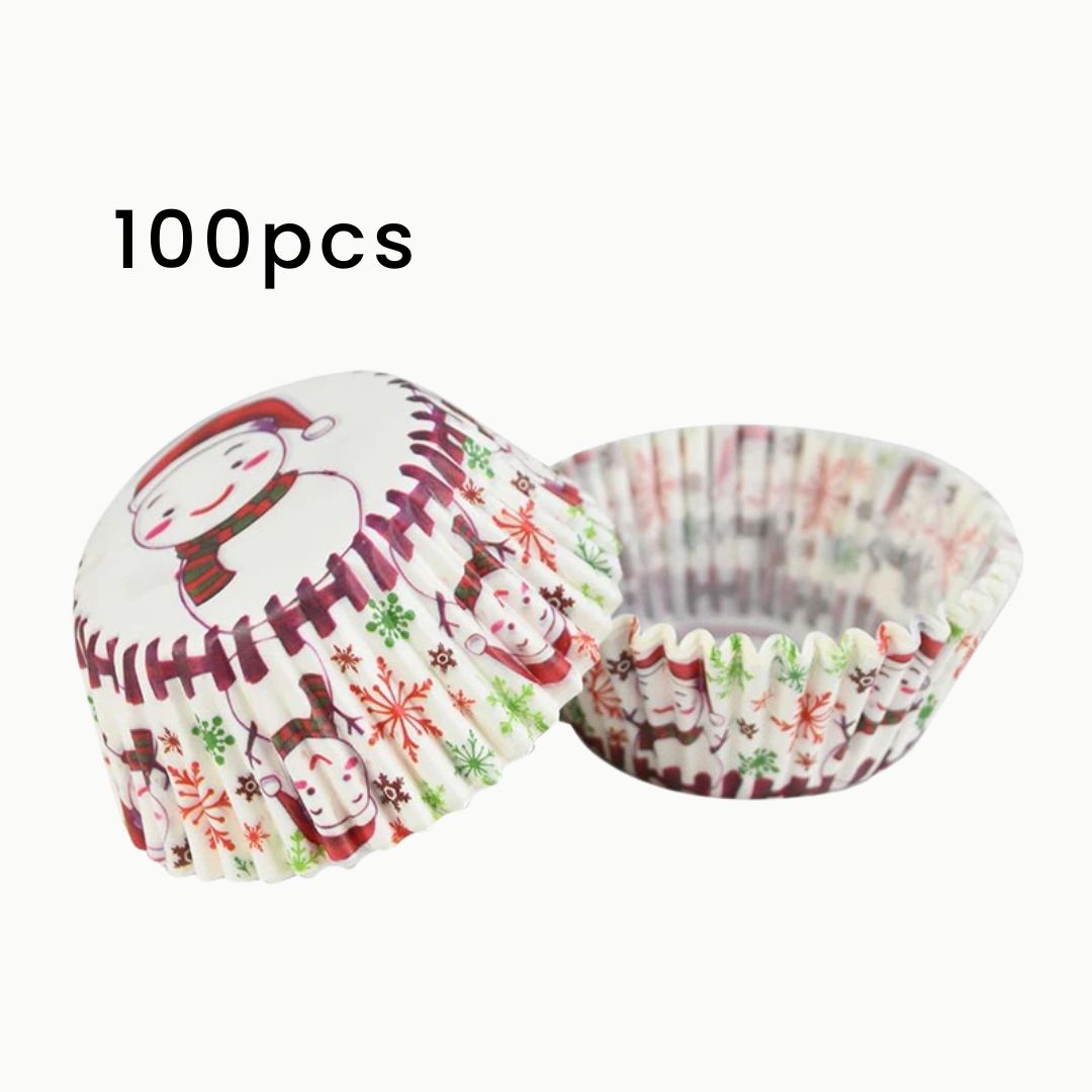 Muffin Cups - Mini Paper Baking Dishware for Cakes, Muffins and Cupcakes