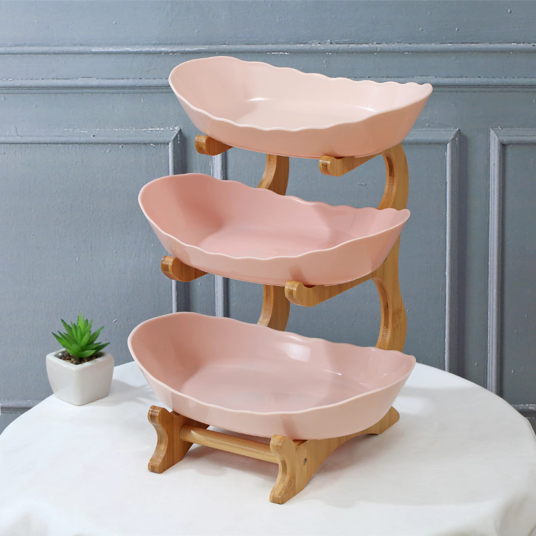 Pink 3Tier Fruit Holder