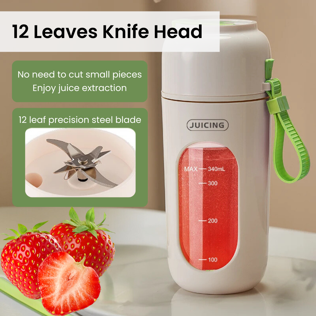 Portable Juicer - 12 Leaves Knife Head